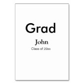 Graduiern Name Glückwunsch Datum Jahrestext Tischnummer (Rückseite)
