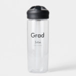 Graduiern Name Glückwunsch Datum Jahrestext Trinkflasche<br><div class="desc">Gestaltung</div>
