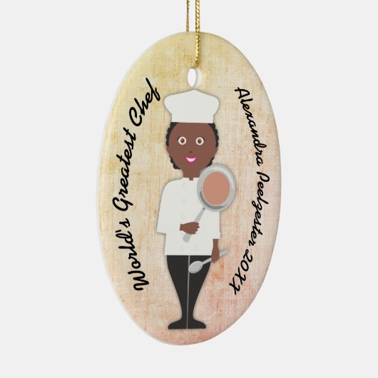 Graduierte Afrikanerin Koch Keramik Ornament (Rechts)