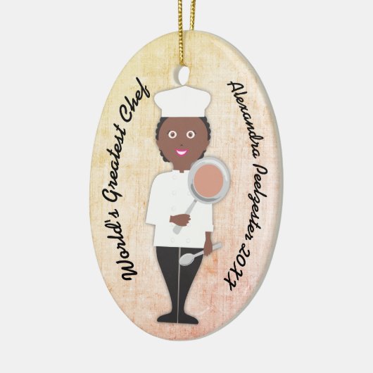 Graduierte Afrikanerin Koch Keramik Ornament (Links)