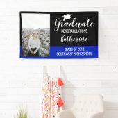 Graduierte Foto Glückwunsch Black Blue Banner (Insitu)