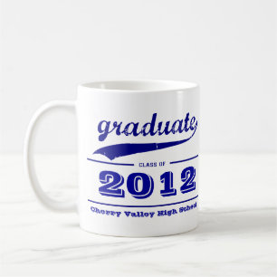 Graduierte Grunge-Tasse - fertigen Sie Klasse von Kaffeetasse