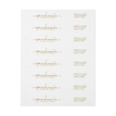 Graduierte Hand beschriftetes Gold Script (Bogen)