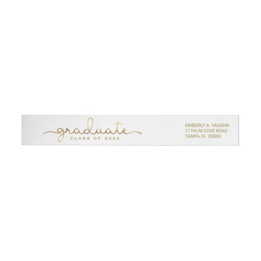Graduierte Hand beschriftetes Gold Script (Person)