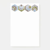 Graduierte Hexagon Post-it Klebezettel (Vorderseite)