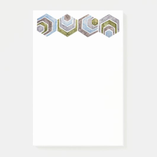 Graduierte Hexagon Post-it Klebezettel (Vorderseite)