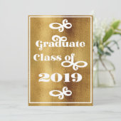 Graduierte Klasse des Retro Party des Einladung (Stehend Vorderseite)