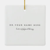 Graduierte Physikalische Therapie Schule DPT Keramikornament (Rückseite)