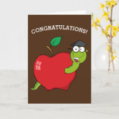 Graduierte Schul-oder Doktorat-Abschluss Karte (Gelbe Blume)