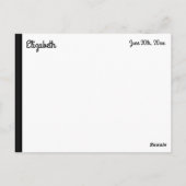 Graduiertenberatungskarte für Gäste und Erwachsene Postkarte (Rückseite)