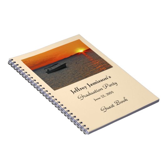 Graduiertenbuch, Fischerboot, Name Notizblock (Rechte Seite)