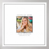 Graduiertenbuch-Seite oder Poster für das Foto (Vorne)