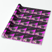 Graduiertendiplom Pink Black Personal Geschenkpapier (Ungerollt)