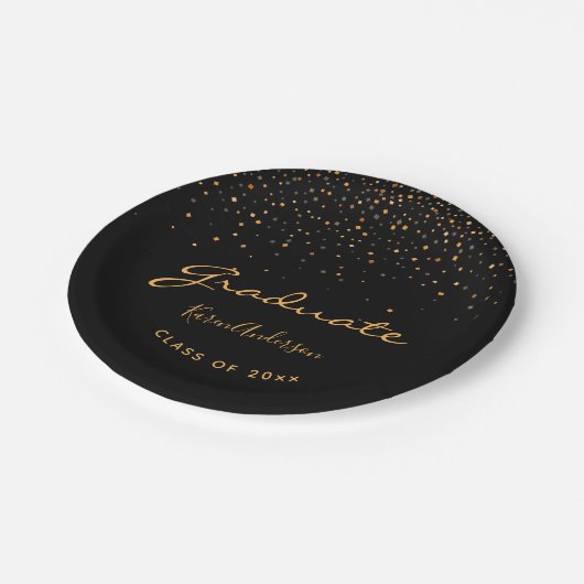 Graduiertengruppe Graduiertengold Pappteller (Schrägansicht)