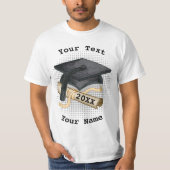 Graduiertenkap Diploma T - Shirt (Vorderseite)