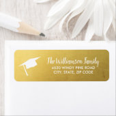 Graduiertenkap Elegant Chic Gold - benutzerdefinie (Insitu)