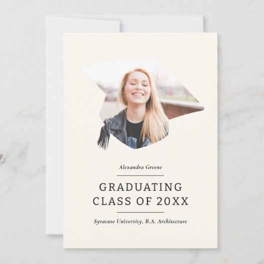 Graduiertenkap Elfenbeinküste 1 Foto Abschluss Ankündigung (Vorderseite)