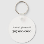 Graduiertenkap - Ihr Schulname Schlüsselanhänger (Rückseite)