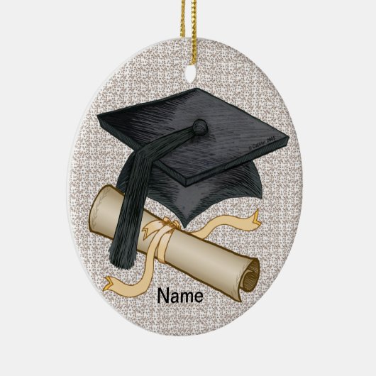 Graduiertenkap Keramik Ornament (Rechts)