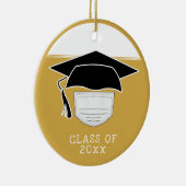 Graduiertenkap mit Gesichtsmaske Ce Keramik Ornament (Rechts)