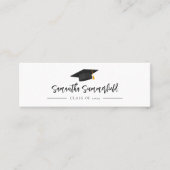 Graduiertenkap Moderner Skriptname, der aufgerufen Mini Visitenkarte (Vorderseite)