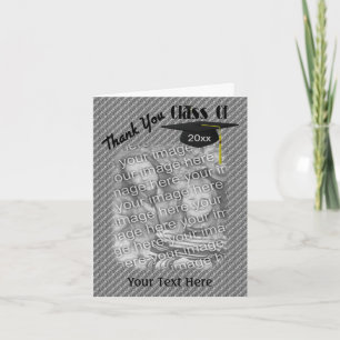 Graduiertenkap Tassel Vielen Dank, dass Sie eine F Dankeskarte