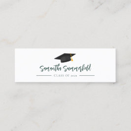 Graduiertenkappenbezeichnung für Skriptgraduate Mini Visitenkarte