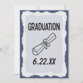 Graduiertenkappenereignis Save the Date Party (Vorderseite)