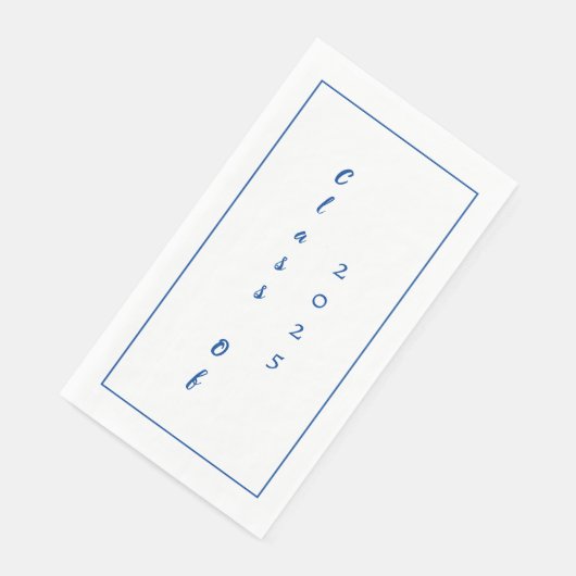 Graduiertenklasse 2025 serviette (Ecke)