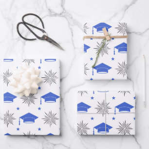 Graduiertenmuster Geschenkpapier Set