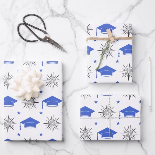 Graduiertenmuster Geschenkpapier Set (Vorderseite)