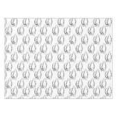 Graduiertenmuster Schwarz/Weiß Tischdecke (Vorderseite (Horizontal))