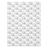 Graduiertenmuster Schwarz/Weiß Tischdecke (Vorderseite)