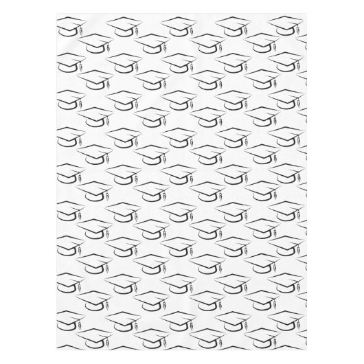 Graduiertenmuster Schwarz/Weiß Tischdecke (Vorderseite)