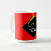 Graduiertenmütze Tasse (Vorderseite Links)