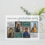 Graduiertenparty Einladung (Stehend Vorderseite)