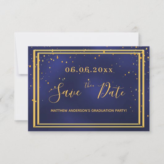 Graduiertenschiff Save The Date (Vorderseite)