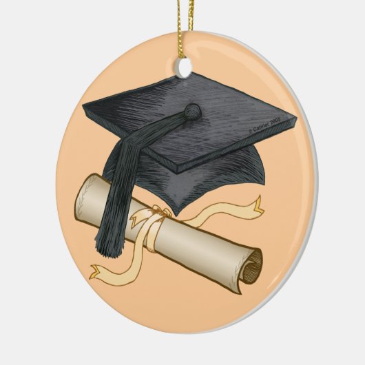 Graduiertenschmuck Keramik Ornament (Links)