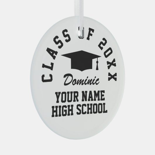 Graduiertenschmuck mit String Ornament Aus Glas (Vorderseite Rechts)