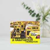 Graduiertenschule Gelbe Einladung (Stehend Vorderseite)