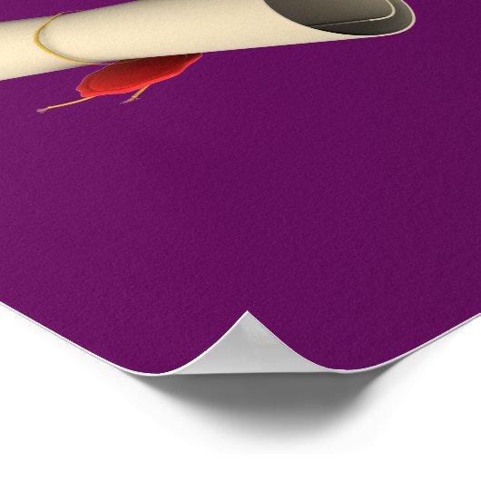 Graduiertenschule und Glückwunsch Poster (Ecke)