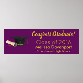 Graduiertenschule und Glückwunsch Poster