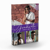 Graduiertenskript für Lila Collage Fotoblock (Links)