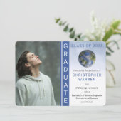 Graduierter Abschluss für Erdumweltwissenschaften Ankündigung (Stehend Vorderseite)