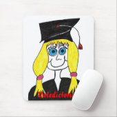 Graduierter Valedictorian-Cartoon Mousepad (Mit Mouse)