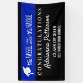 Graduiertes Blau | die Quaste war die Mühe wert Banner (Vertikal)