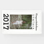 Graduiertes Glückwunsch-Foto-Yard-Zeichen Banner (Horizontal)
