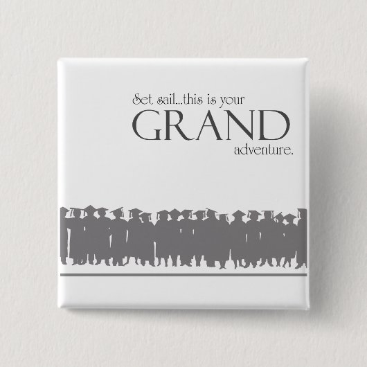 graduiertes ~ großartiges Abenteuer Button (Vorderseite)