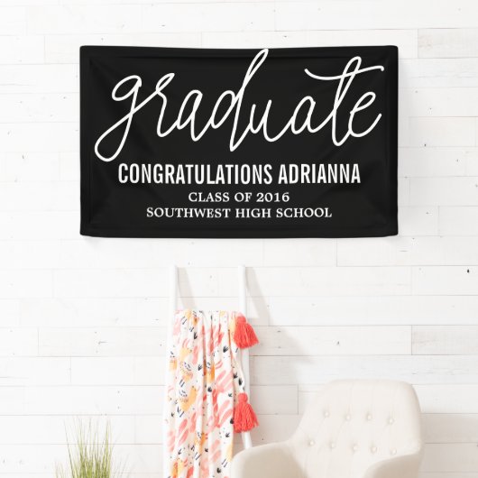 Graduiertes handgeschriebenes banner (Insitu)