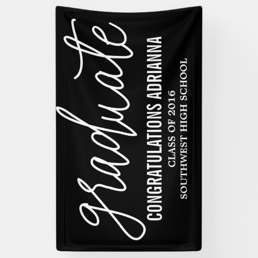 Graduiertes handgeschriebenes banner (Vertikal)